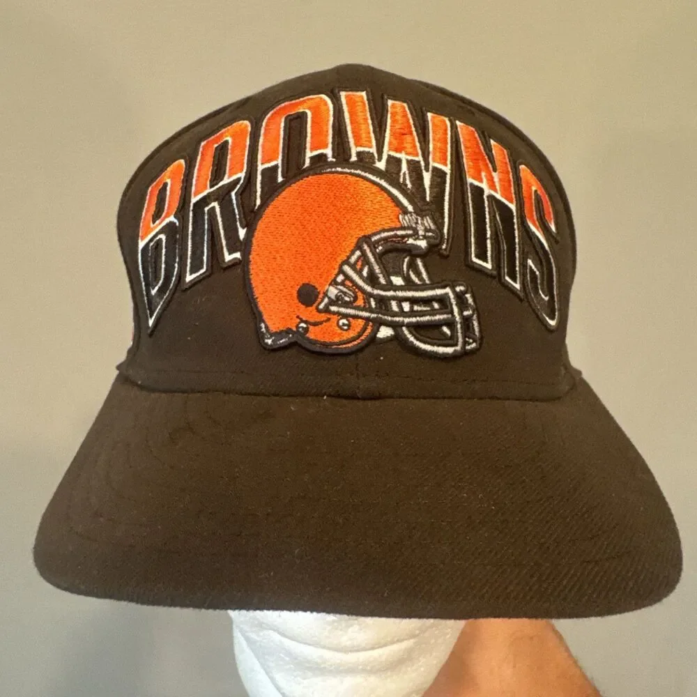 Cleveland Browns New Era 59FIFTY Fitted Hat Size 7 1/8 NFL Brown Orange